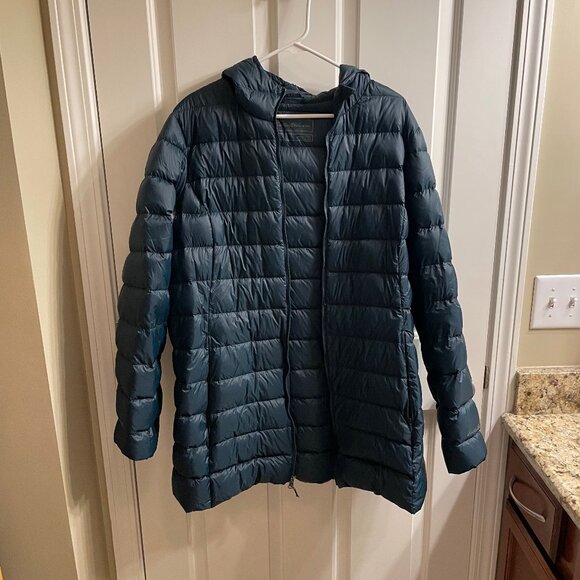 Eddie Bauer Jackets & Blazers - Eddie Bauer Women's Down Coat Teal Blue Tall XXL